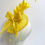 Thumbnail: Yellow Sinamay Feather Hat with Spot Veiling