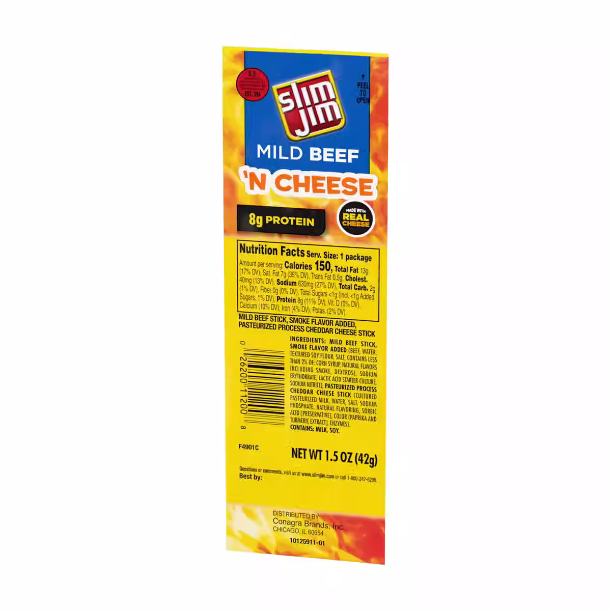 Slim Jim Mild Beef 'N Cheese