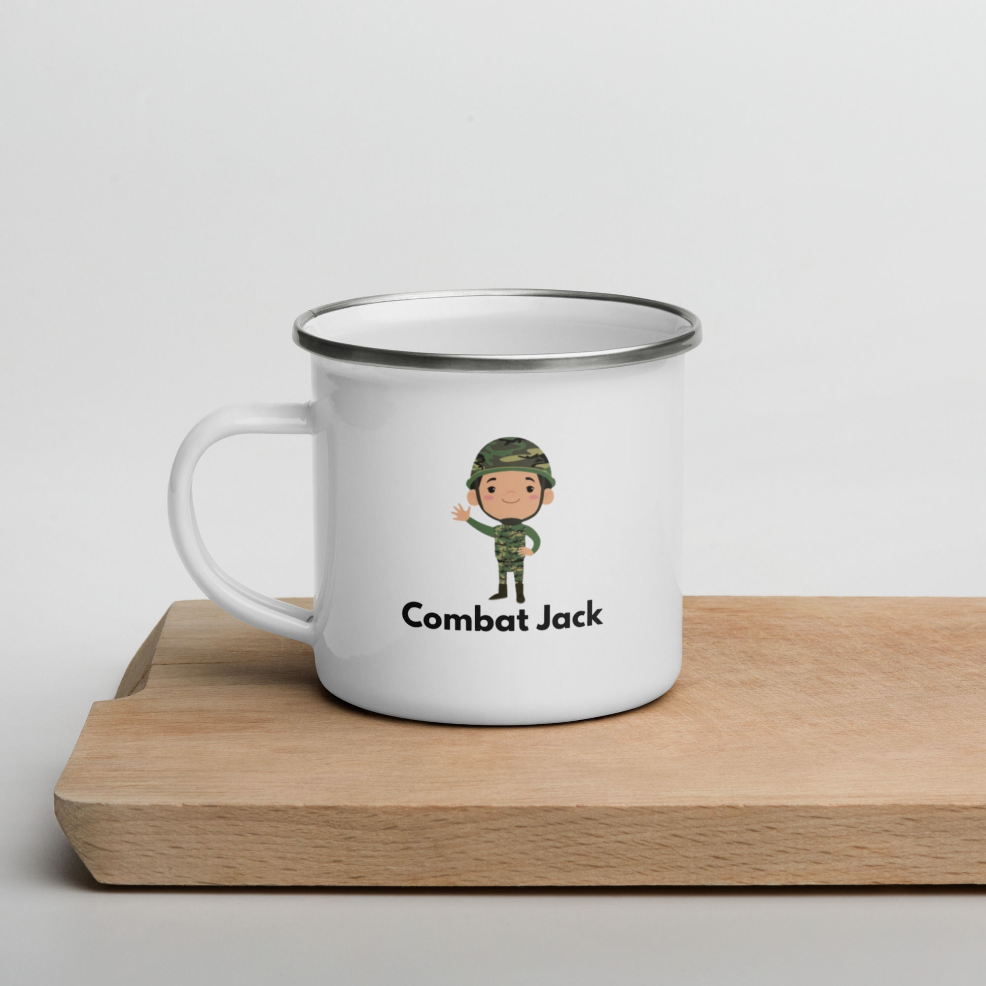 Combat Jack Enamel Mug