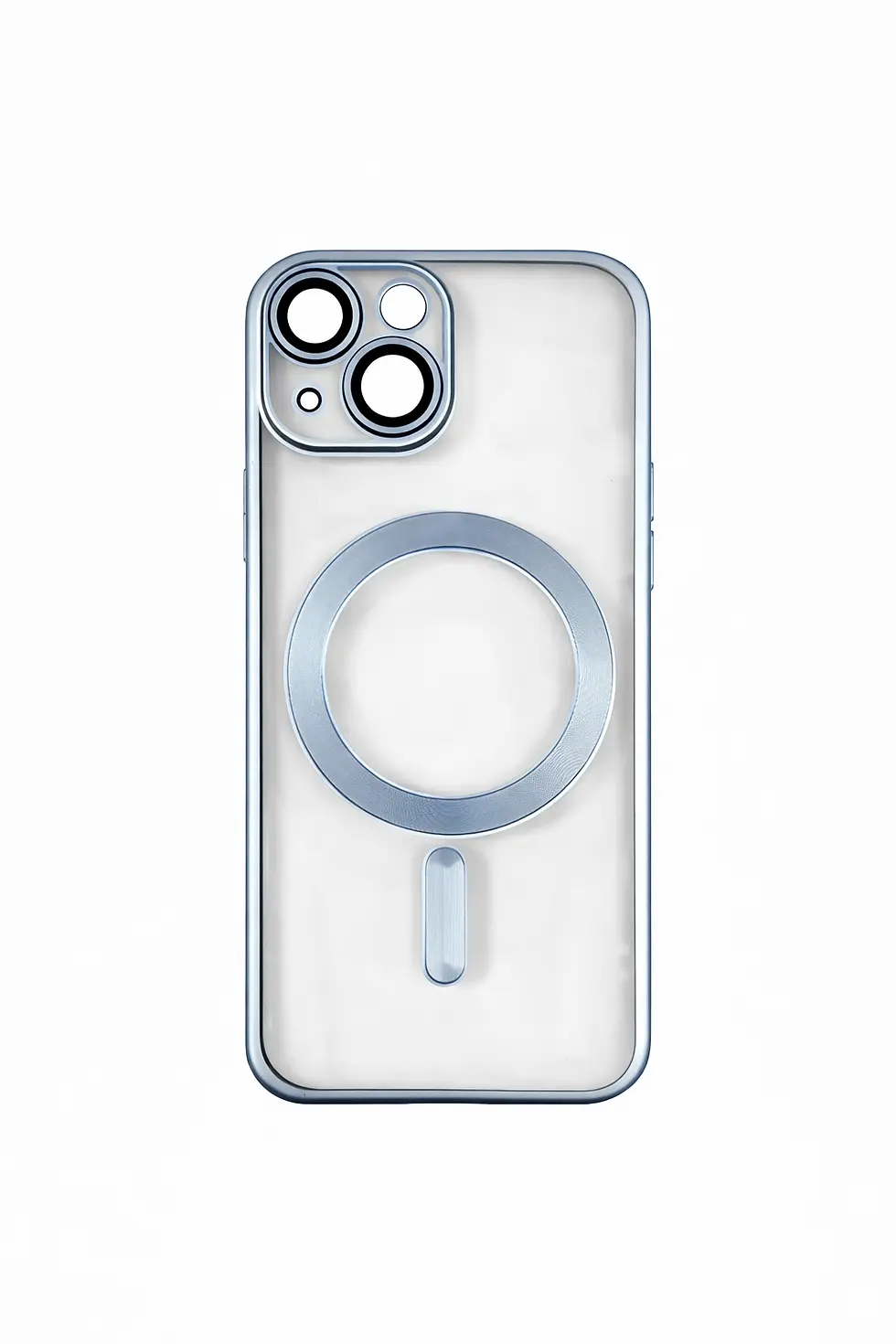 Чохол MP Color Case Full camera з Magnetic Ring | iP 15 | Matt Light Blue