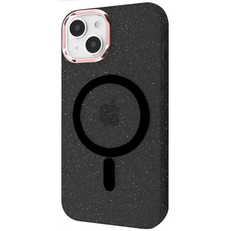 Чохол Glitter Case з Magnetic Ring | iP 16 Pro | Black+Glitter