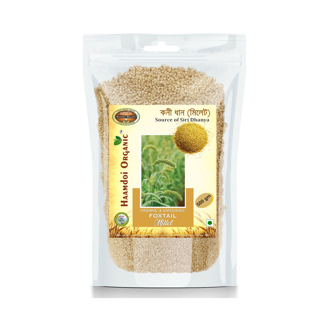 Haamdoi Organic Unpolished Siridhanya Foxtail Millet Grains