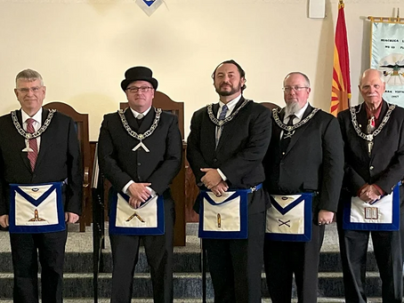 Huachuca Lodge No. 53 F&AM Installs New Worshipful Master and Officers in 66th Ceremony