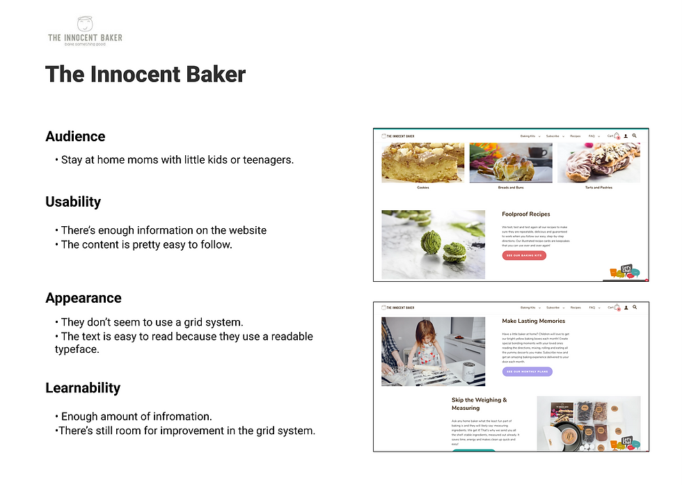 The Innocent baker