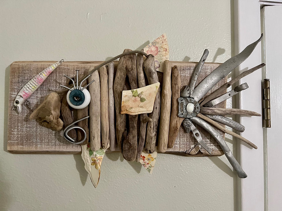 Thumbnail: Recycled Beach Art Fish