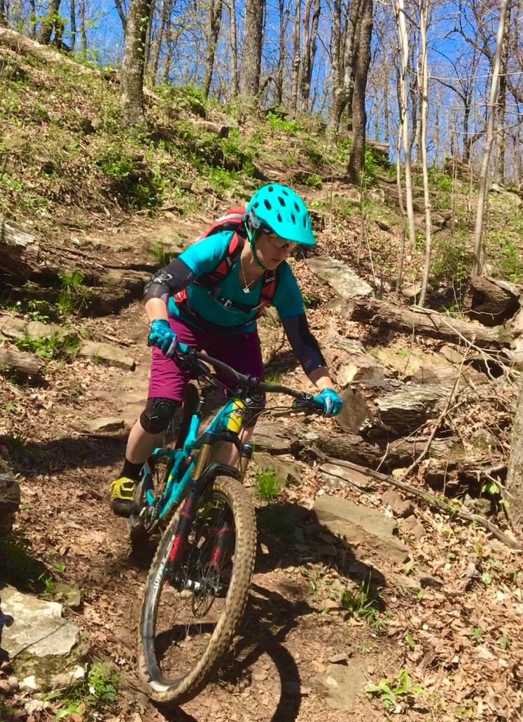 Tara's type of trail at Mt. Kessler.