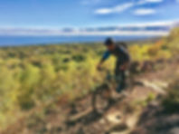 North Star Mountain Bike Guide instructor Byron Adams enjoying the views in Moab.