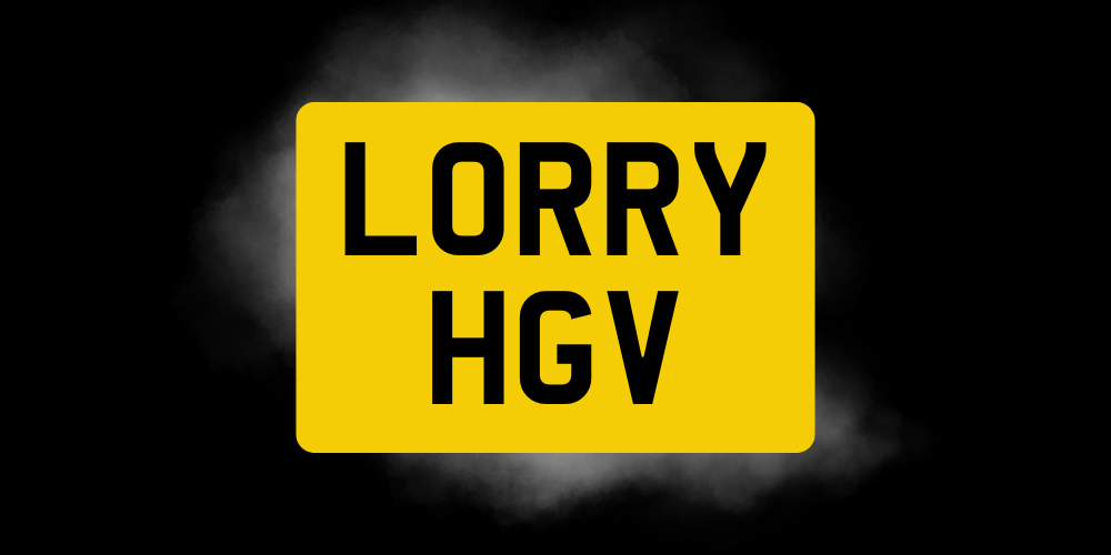 11' x 8' HGV Rear Plate