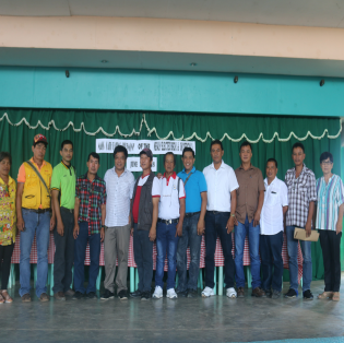 The 13 newly elected barangay captains of the Municipality of Cervantes, Ilocos Sur.