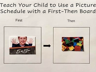 Teach Your Child to Use a Picture Schedule with a First-Then Board