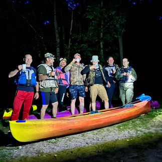 Obra po zmroku – nocny spływ kajakowy