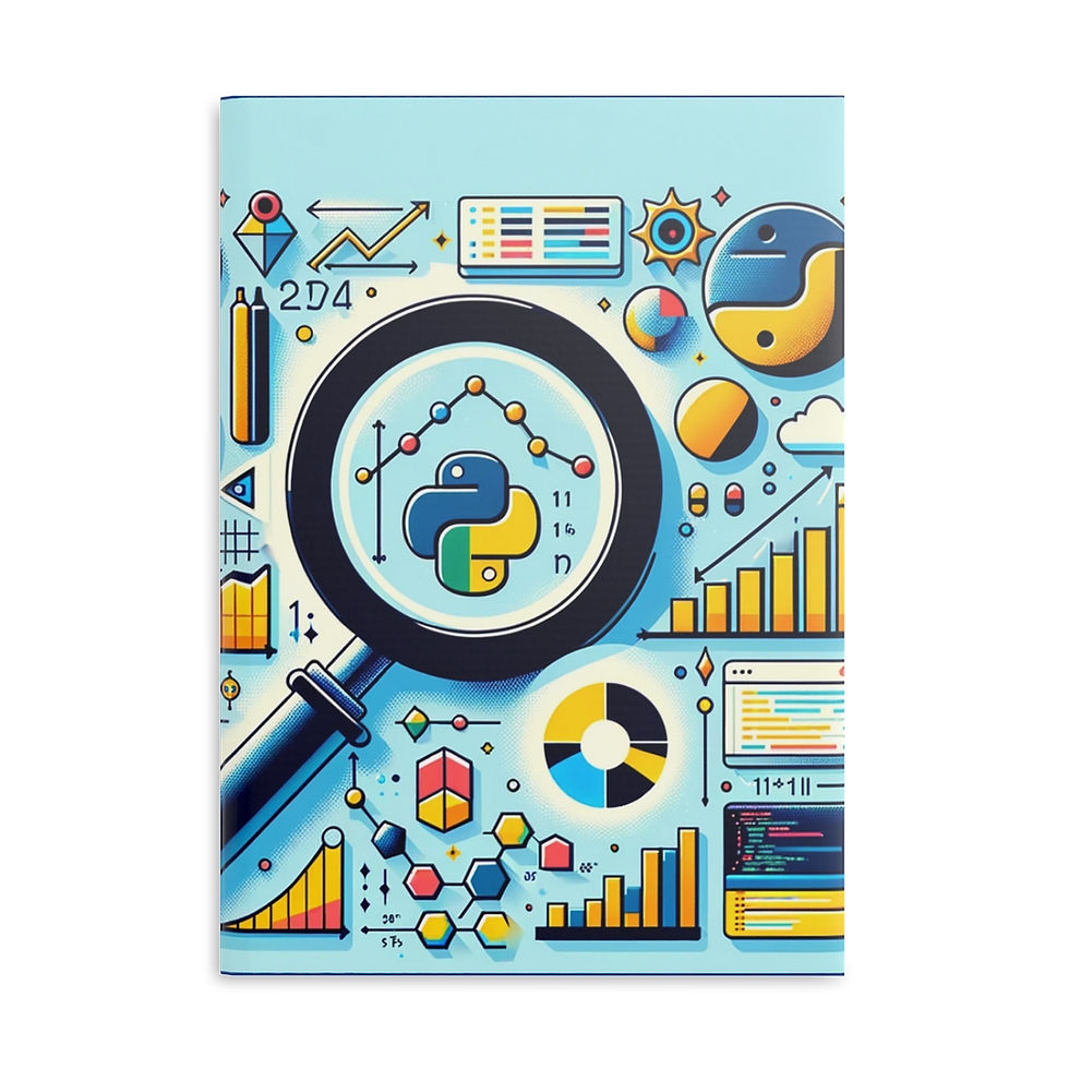 Thumbnail: Hardcover Notebook with Python and graphic