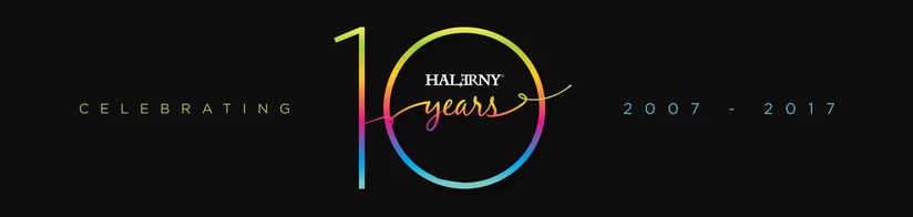 Halerny 10th Anniversary Logo