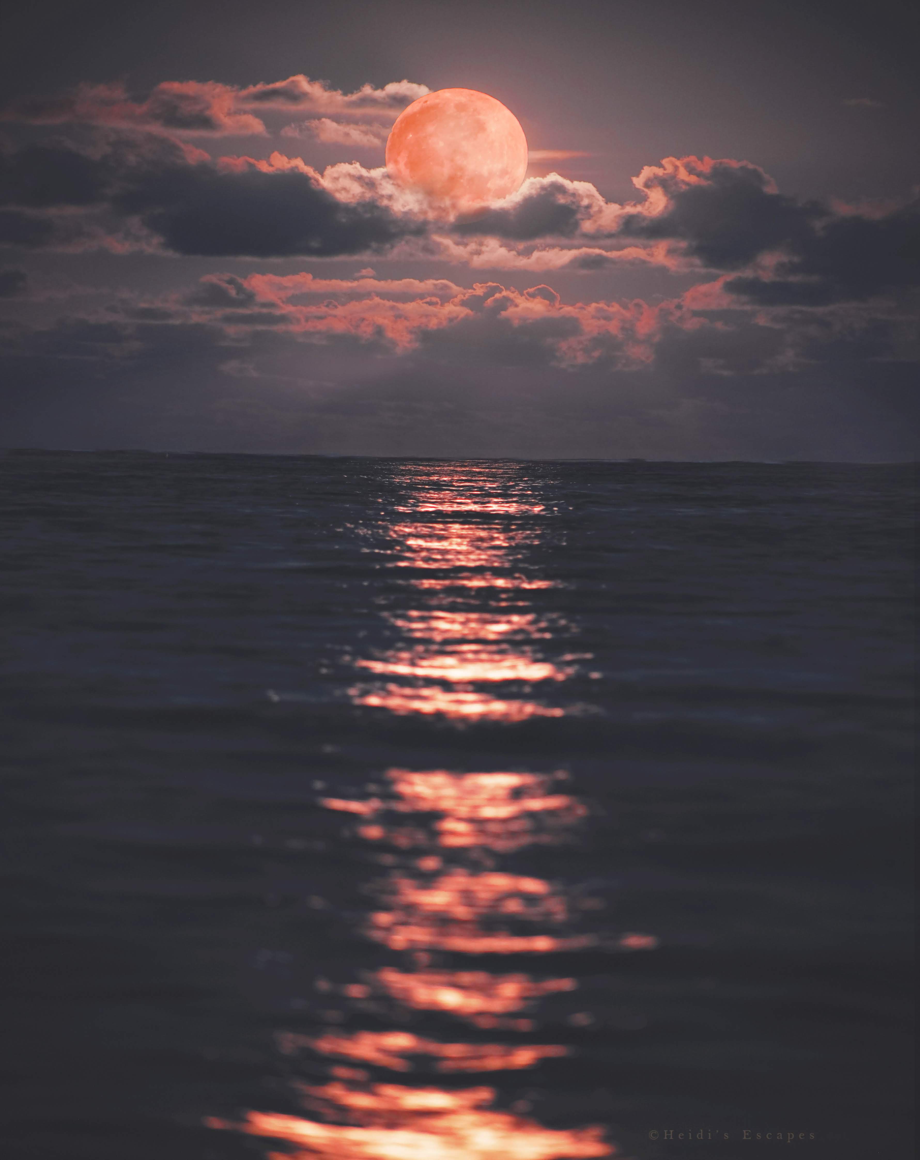 Full Moon Carribbean Sea
