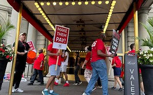 Hotel Workers Walk Off the Job