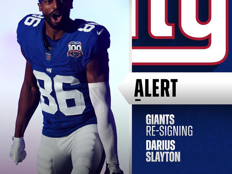 Giants Re-Sign Slayton
