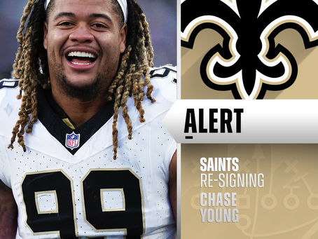 Saints Re-Sign Young