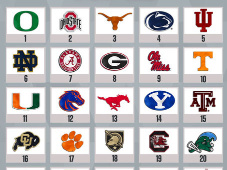 AP Poll Released for Week 13 of NCAA Football