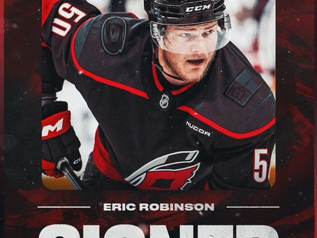 Hurricanes Extend Robinson