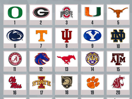 AP Poll Released for Week 11