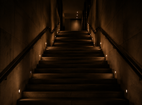 Eine Treppe nach oben