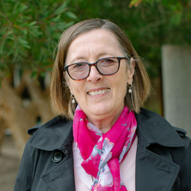 Val Morey, Board Member at Parklands School, smiling outdoors