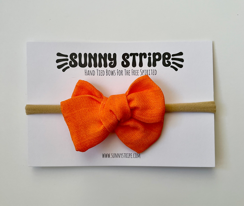 Orange Classic Bow