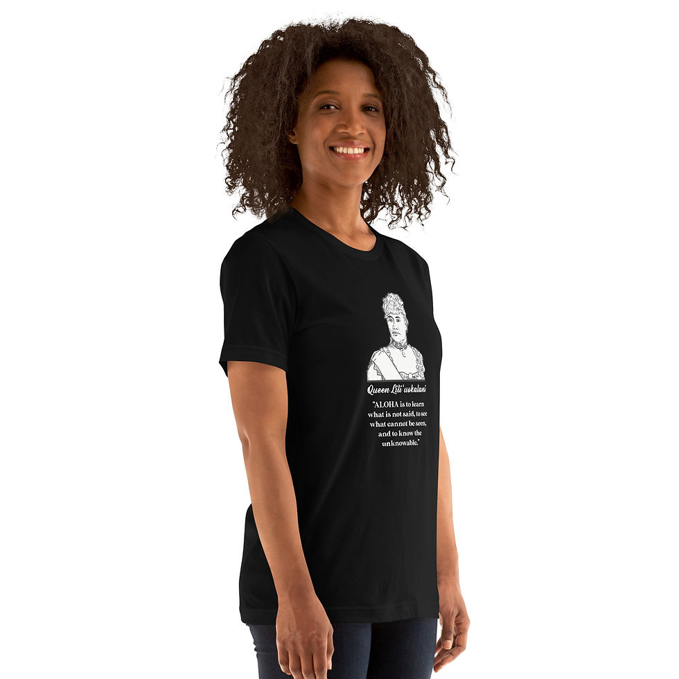 Thumbnail: Queen Liliʻu on Aloha- Unisex t-shirt