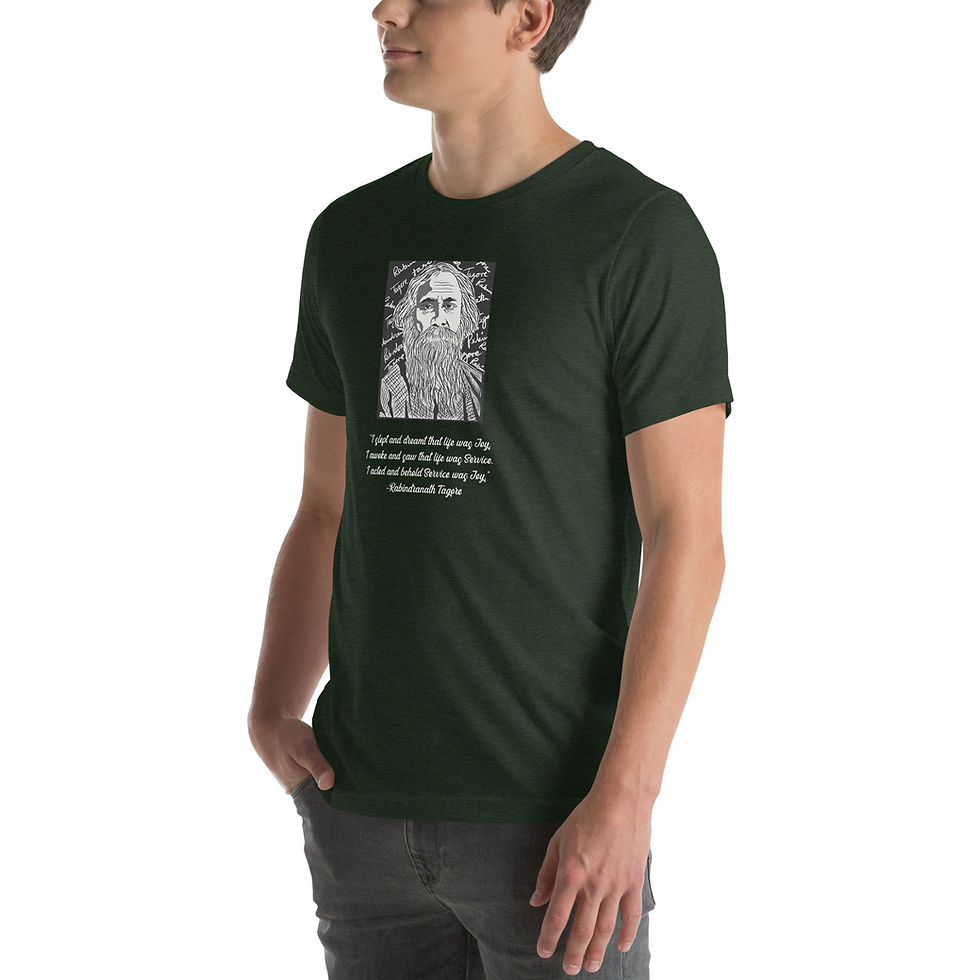 Thumbnail: Tagore on Service- Unisex t-shirt