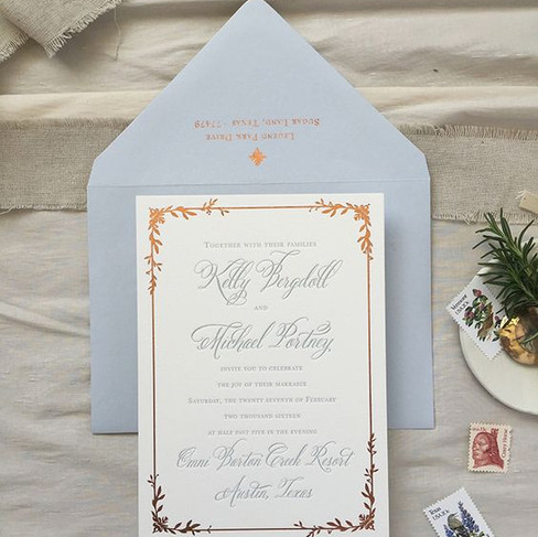 matrimonio a tema rame