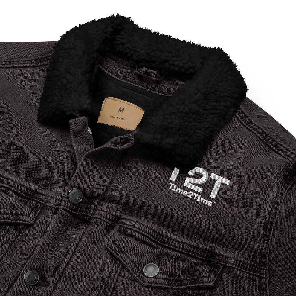 Thumbnail: T2T Exclusive Denim Unisex denim sherpa jacket
