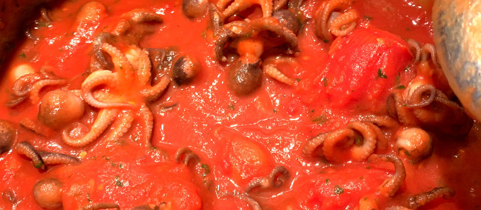 Moscardini al sugo piccante