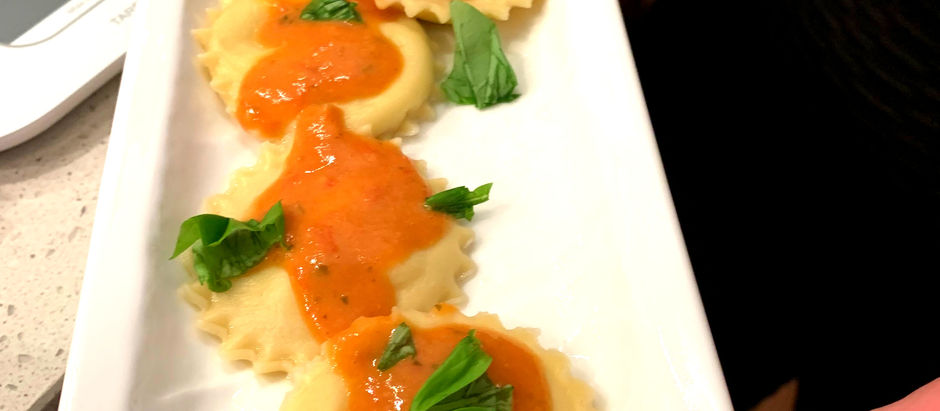 Ravioli con Burrata e Carciofi
