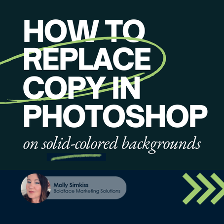 Copywriting: How to Replace Copy in Photoshop on Solid-Colored Backgrounds