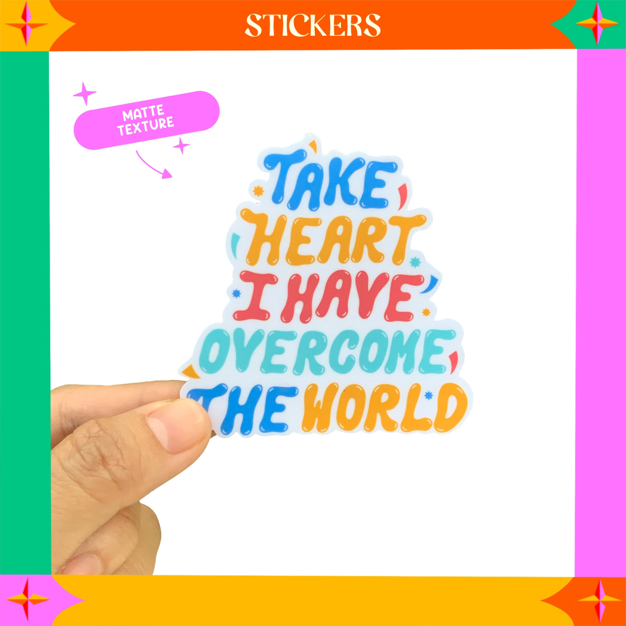 Take Heart Matte Sticker