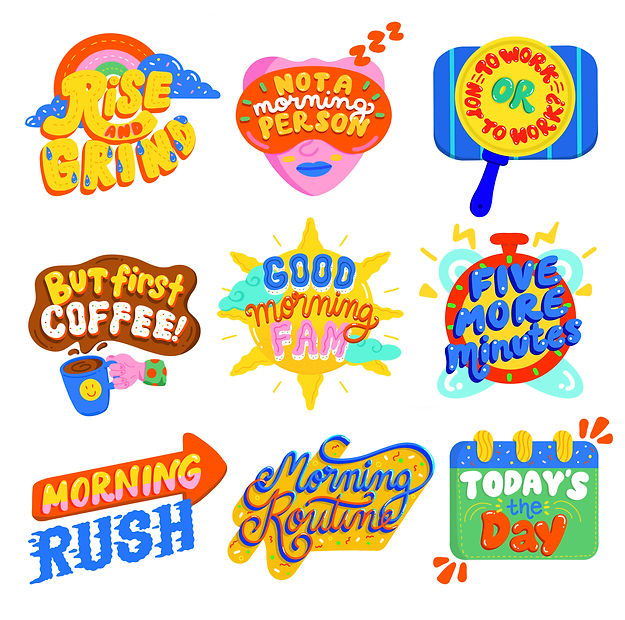 Snapchat Sticker Illustrations