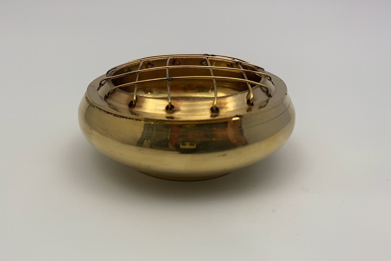 Gold Charcoal Jar | Incense Burners