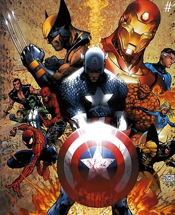 Imagem de capa da HQ Guerra Civil, que demonstra a polarização de ideias.