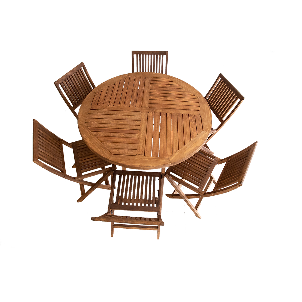 Miniatura: COMEDOR REDONDO JARDIN 6P