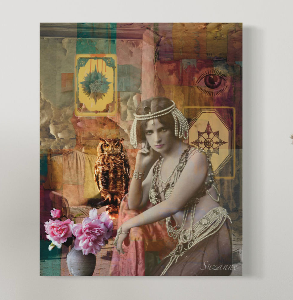 Vintage Mystic Gypsy tarot card reader 1920's art