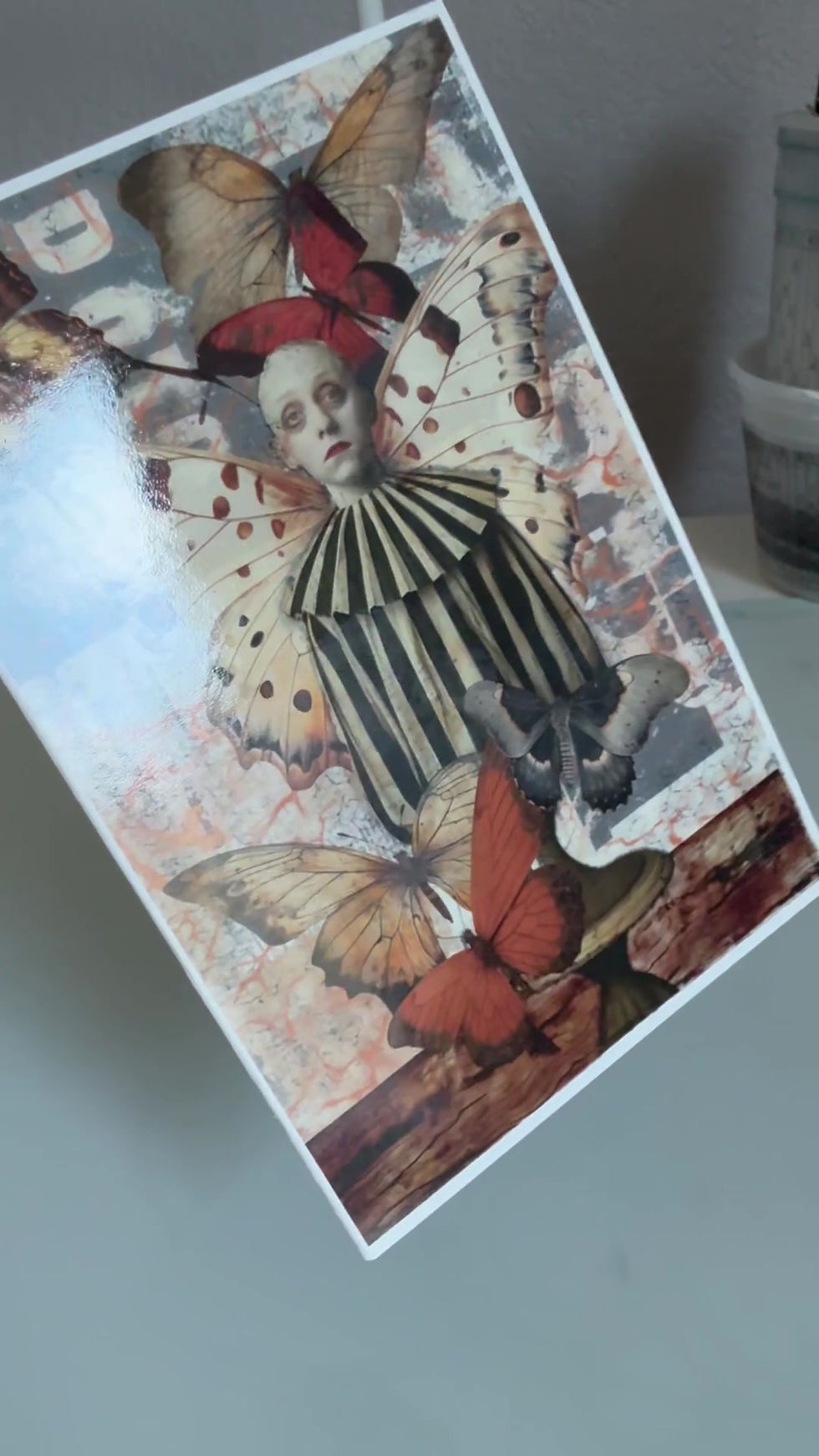 Thumbnail: Vintage inspired art greeting card — blank for personal message