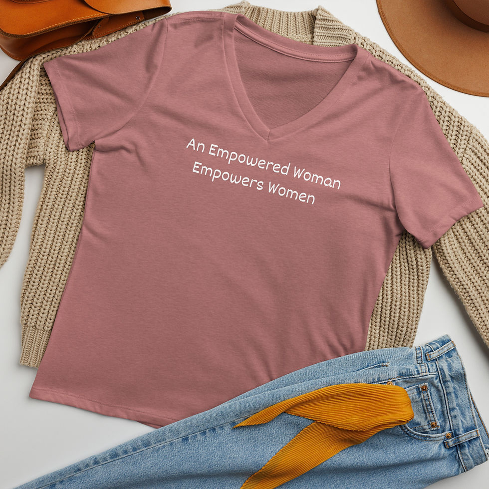 Thumbnail: An Empowered Woman Empowers Women - Women’s relaxed v-neck t-shirt