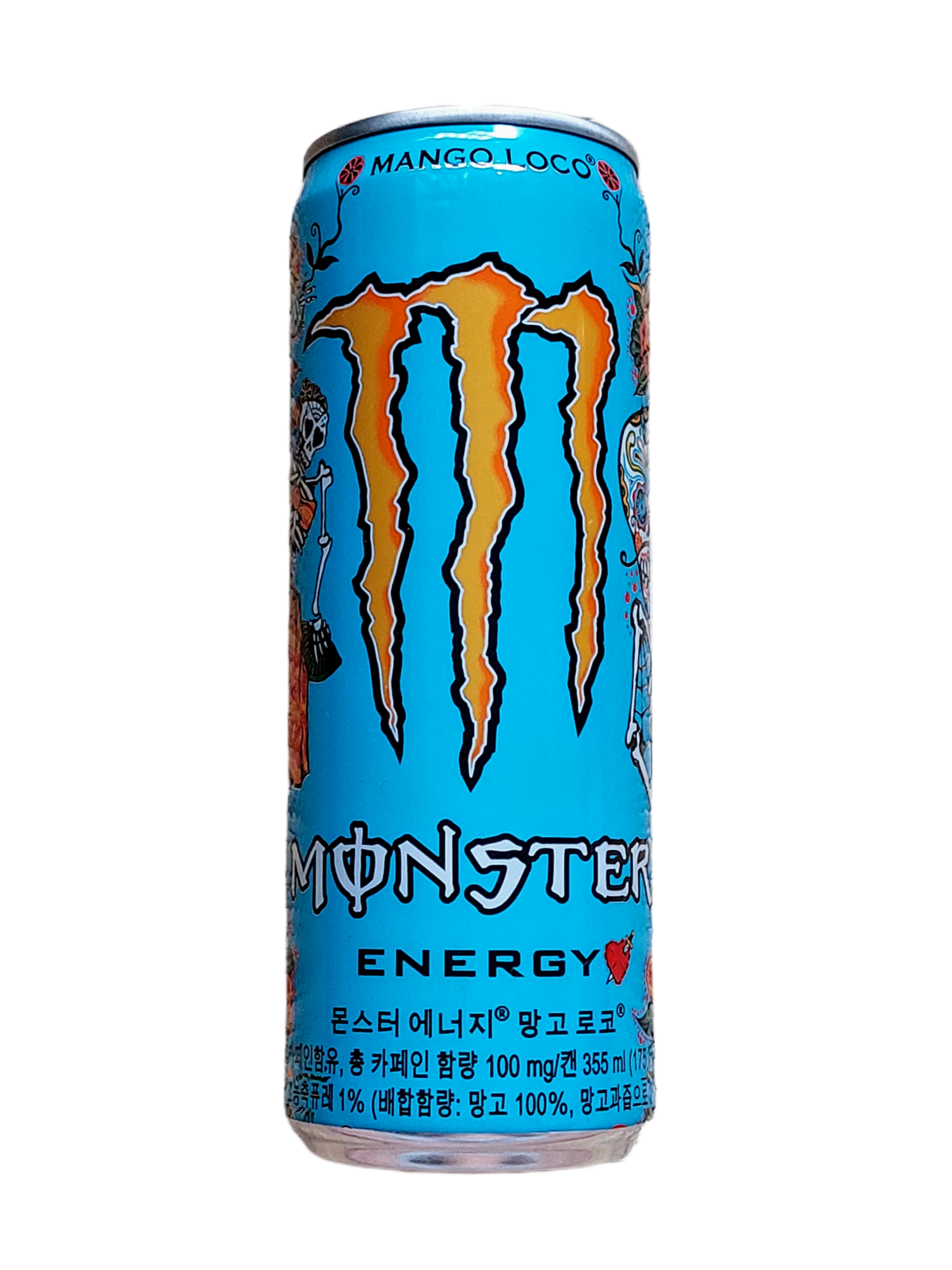 SKU 0223 South Korea Monster Mango Loco sleek 355ml design found Jan 2024