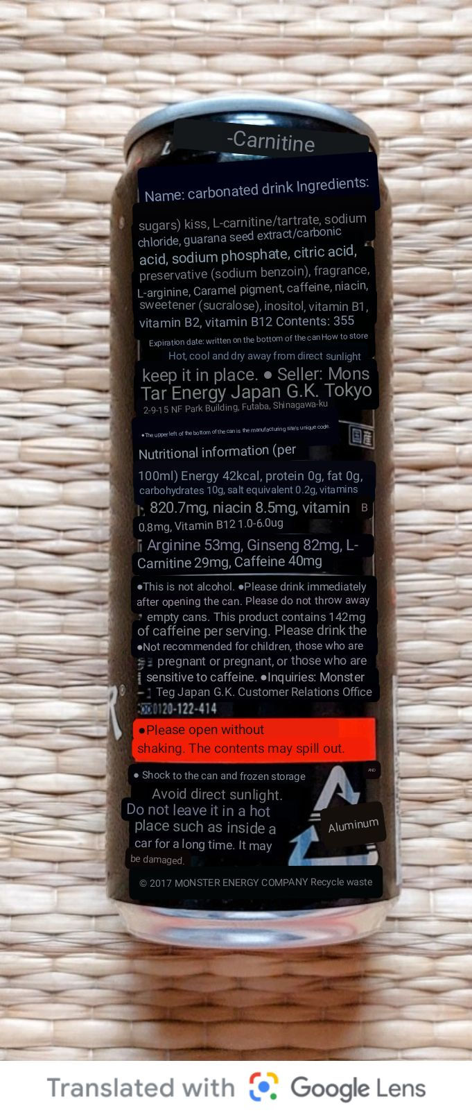 Thumbnail: SKU-1121-Japan-Monster-Energy-Cuba-Libre-sleek-355ml-design-found-in-Mar-2023-4897036691953
