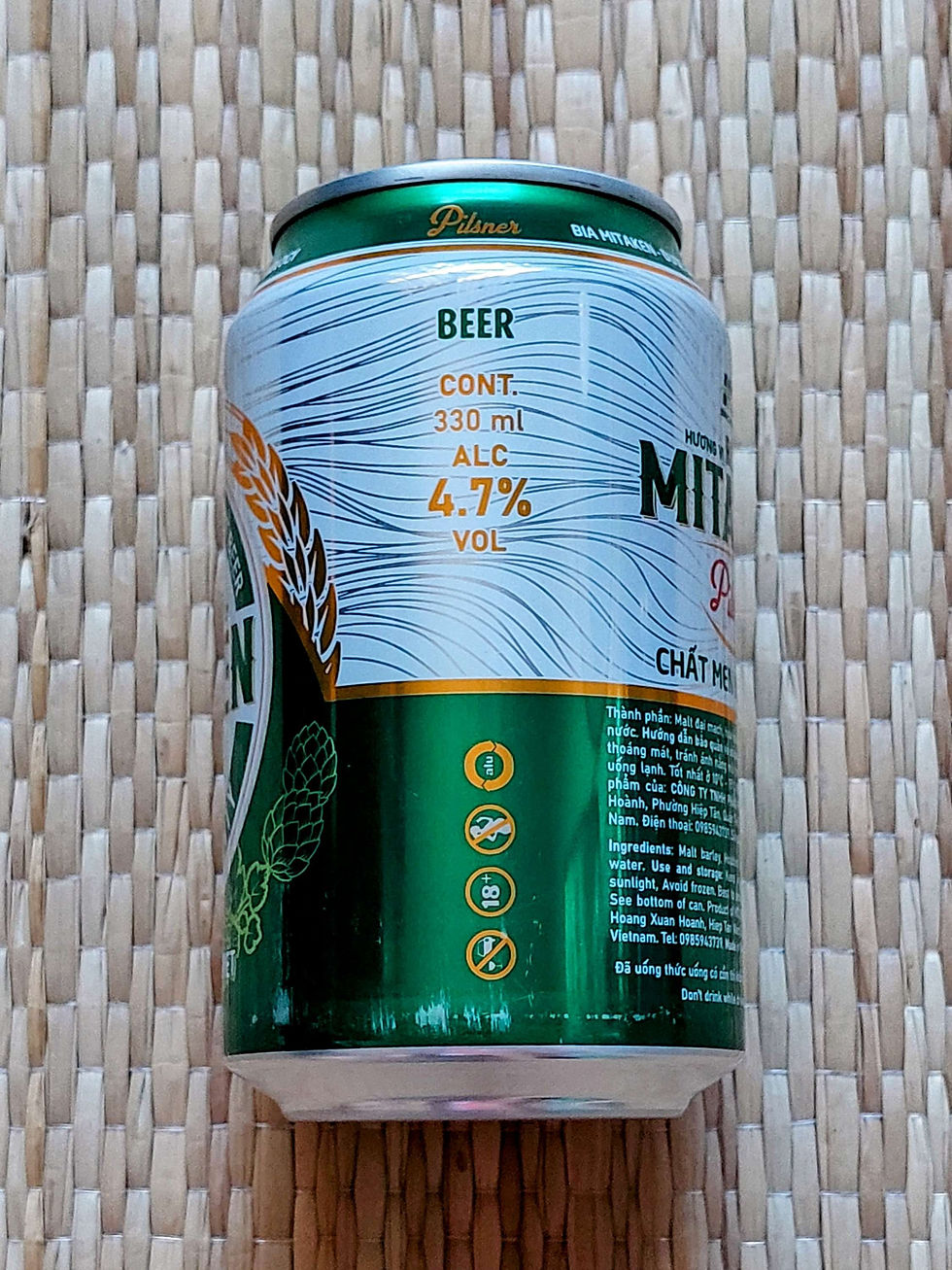 Thumbnail: Mitaken-Pilsner-330ml-Vietnam-beer-design-found-in-Nov-2023-8938551878019