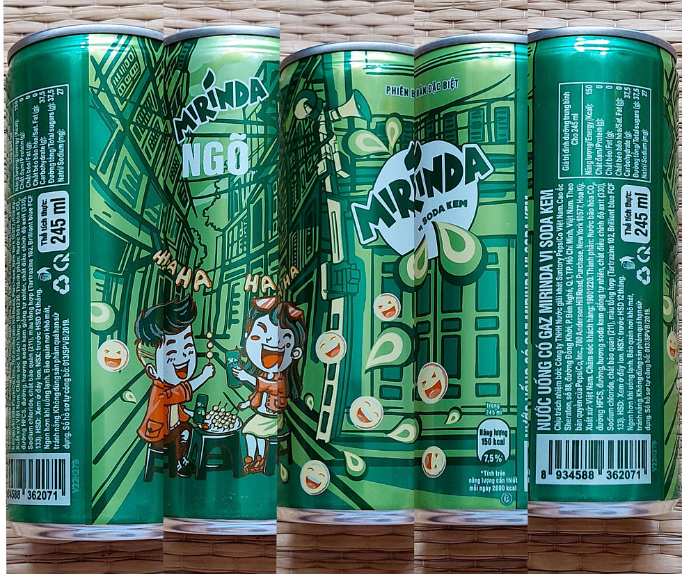 Thumbnail: Ngo (Alley) series version 2023 sleek 245ml Mirinda Vietnam