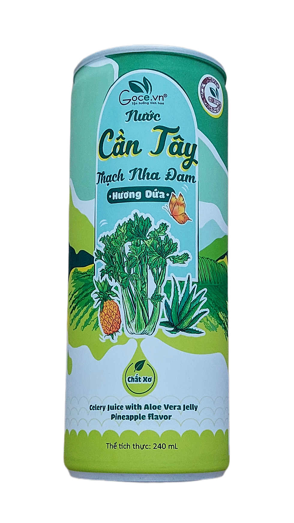 Thumbnail: 2023-Celery-Juice-with-Aloe-Vera-Jelly-Pineapple-flavor-240ml-Vietnam-8936184940011