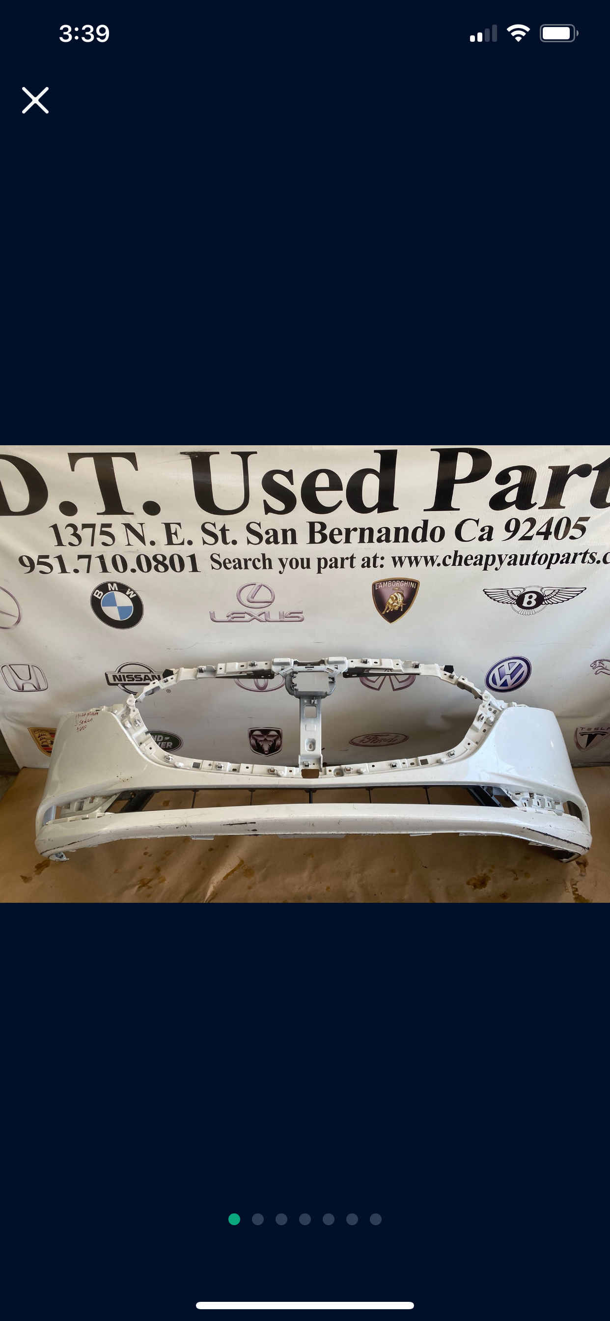 2019-2022 Mazda 3 Front Bumper OEM 