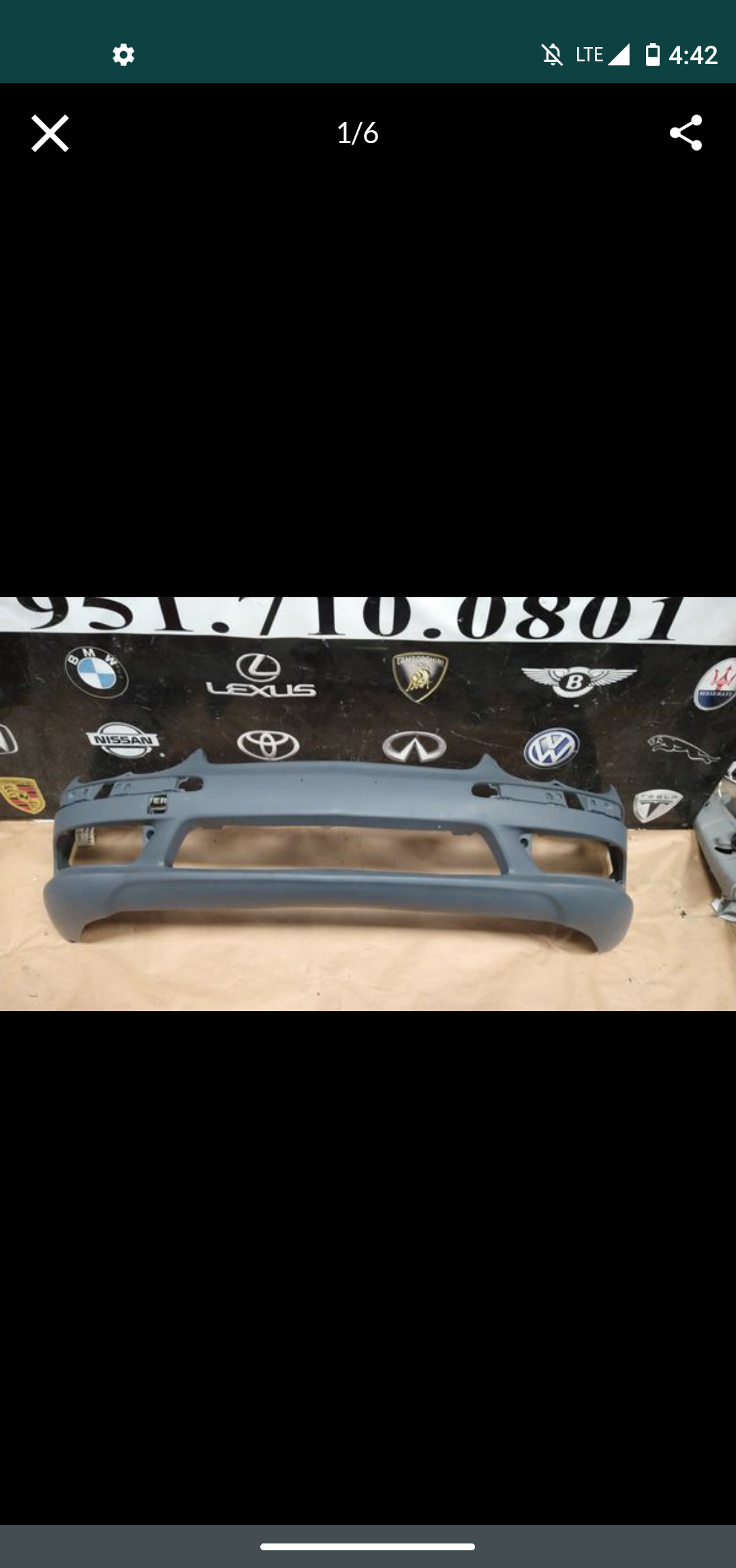 03.06 Mercedes Benz SL AMG Front Bumper