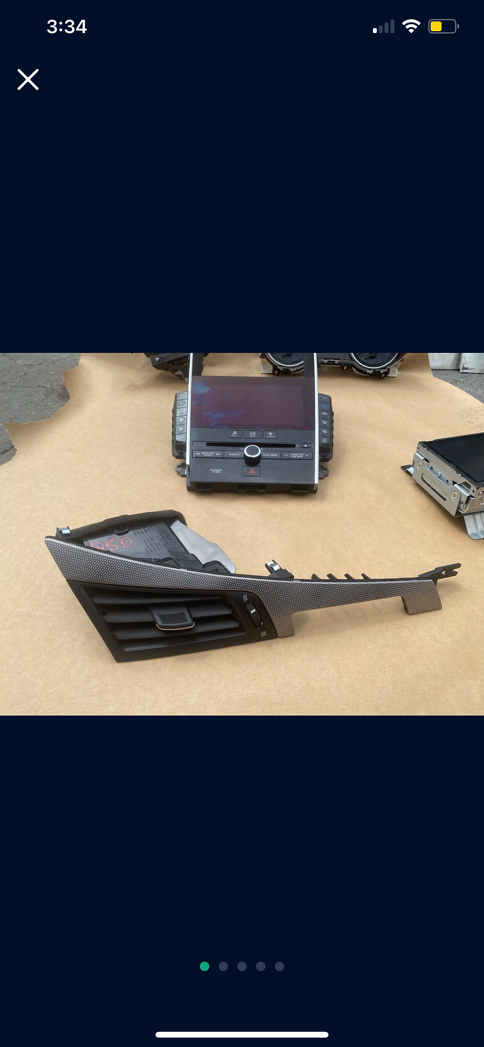 Thumbnail: 2014-2015 Infiniti Q50 Air Conditioner Interior Part